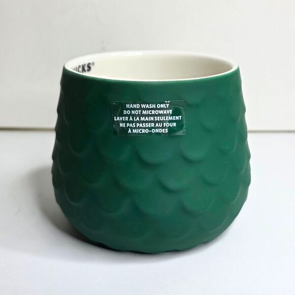 Starbucks Green Siren Scaled Mermaid Fish Tail Handle 2025 Mug - NEW - Picture 4 of 7
